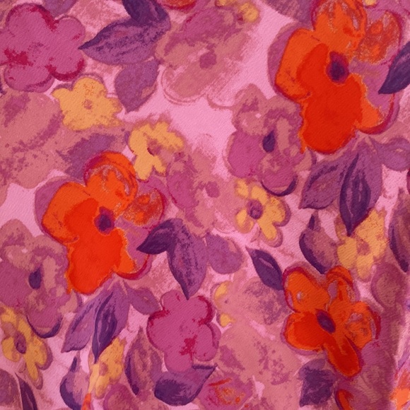 (A3) Urban Outfitters Y2K Slinky Cowl neck tie back Floral crop top, Sz XL, NWT - Picture 3 of 9